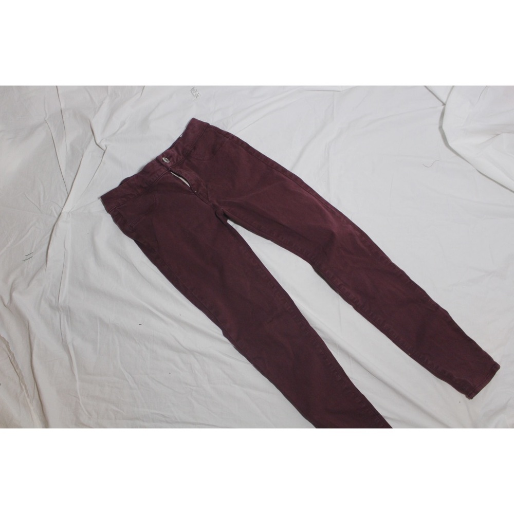 American Eagle Maroon Skinny Jeans